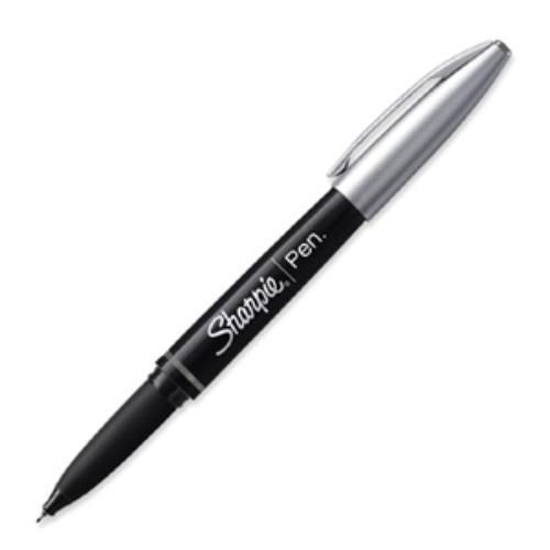 Sharpie Porous Point Pen - Black Ink - Black Barrel - 1 Each - (san1758055)