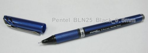 3 pcs pentel bln25-a energel gel pen 0.5mm black ink liquid needle tip for sale