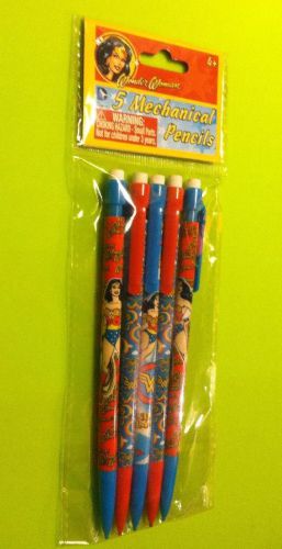 Set Of 5 Wonder Woman Mechanical Pencils