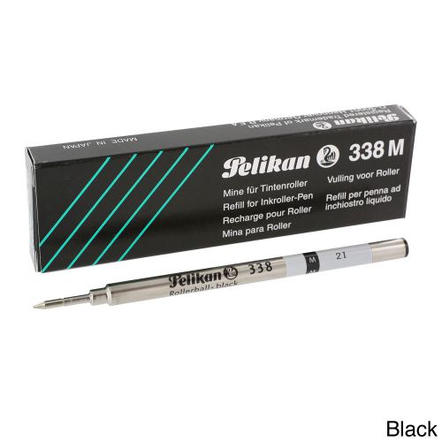 Pelikan 338 M Roller Ball Pen Refill, Blue Ink, Medium Point, Pack of 12