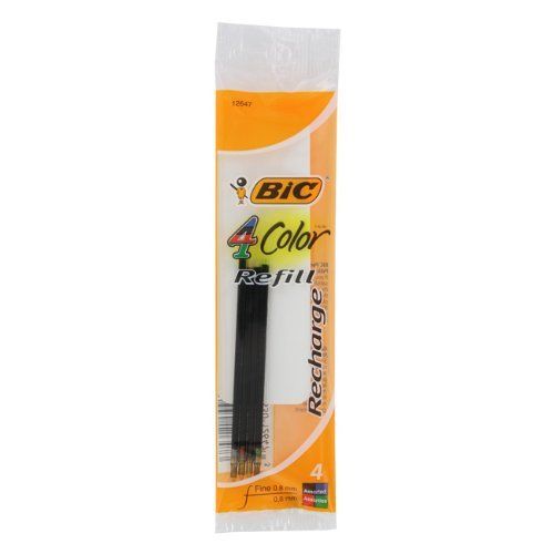 Bic America Frm41 Ballpoint Pen Refill - Fine Point - Blue, Red, Black, Green -