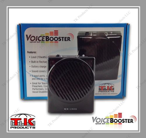 Voicebooster loud portable voice amplifier 10watt (aker) mr1506 black for sale
