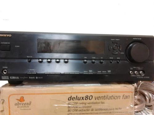 Nice onkyo 7.1ch,home theater receiver/amp, sw, +6sprs, 1120w, warranty for sale