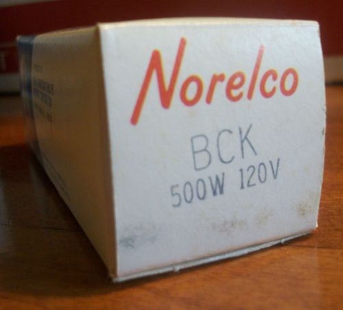 NORELCO ... PROJECTOR LAMP BULB ... BCK ... 500W ... 120V
