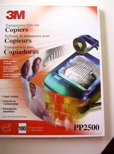 3M Transparency film for copiers PP2500 Open Box (95/100)