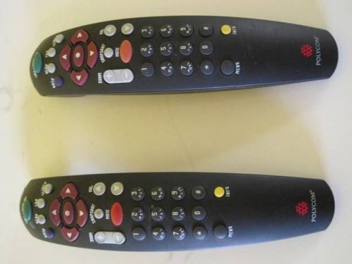 2 POLYCOM REMOTE CONTROL T10220 T30287 VIEWSTATION VIDEO CONFERENCE CENTER LOT