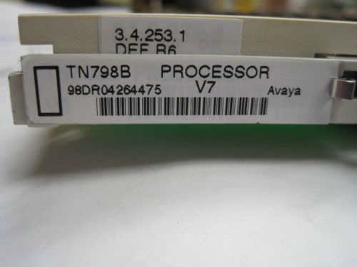 Used Lucent Avaya TN798B Definity V7 Processor with J58890TG-1 Memory Card