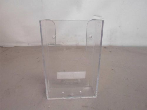 (lot of 10) hard plastic wall mount ticket/brochure literature holders clear for sale
