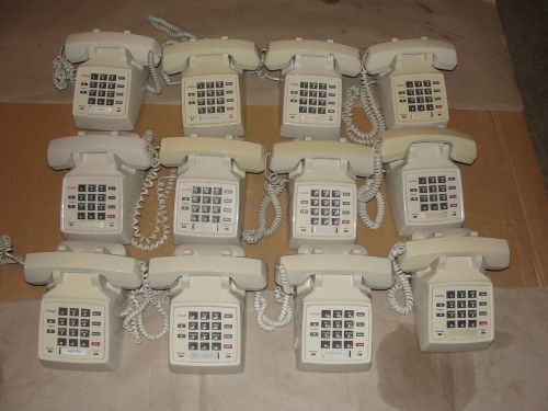 LOT of 24 -AVAYA Single Line Touch Tone Telephone mdl 2500YMGP-215 Misty Cream