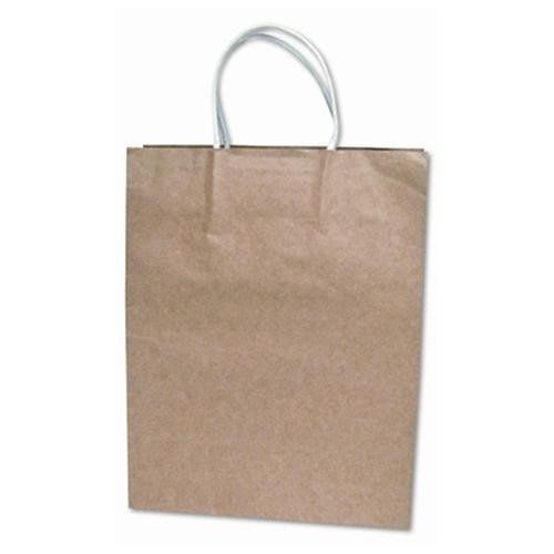Cosco Premium Large Brown Paper Shopping Bags - 10&#034; X 13&#034; - Paper - (091565)