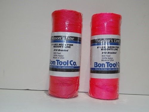#18 braided mason&#039;s line- pink- 2 pc pack for sale