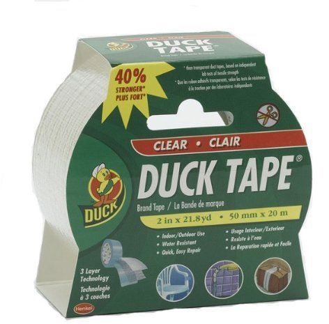 Brand Clear Duct Tape 2 X 21.8 Yard Single Roll Clear High Tensile