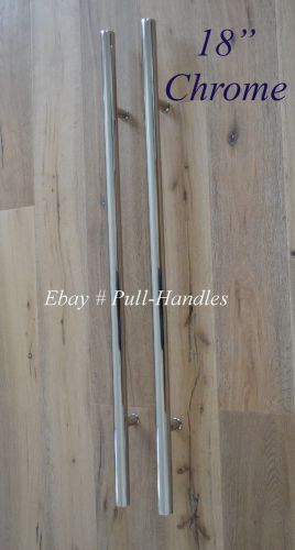 18&#034; Inches Polished chrome Entry Ladder Pull Door Handle Shiny Mirror