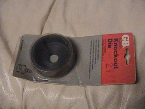 GB SLUG-OUT Knockout Die for 2&#034; conduit, 2 3/8&#034; hole size, NEW IN PACKAGE