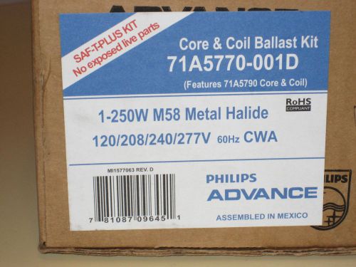 Philips advance core &amp; coil ballast kit 71a5770-001d for sale