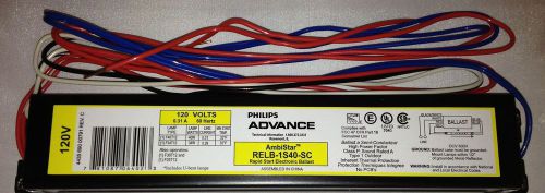 Phillips Advance RELB1S40SC Ballast F25 F30 F34 F40 T12 Lamps 2&#039;/3&#039;/4&#039;/U-Bent