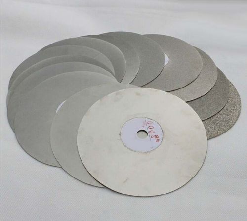 Grit 80 Diamond coated 6&#034; inch Flat Lap wheel Jewelry Grinding Sanding disc disk