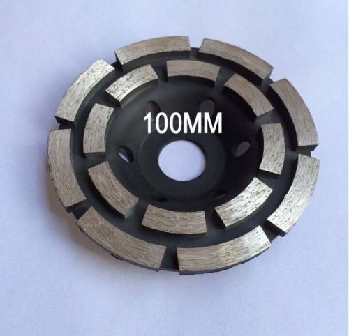 Sale! 4&#034; inch professional diamond sintered segment grinding wheel disc 2 row for sale