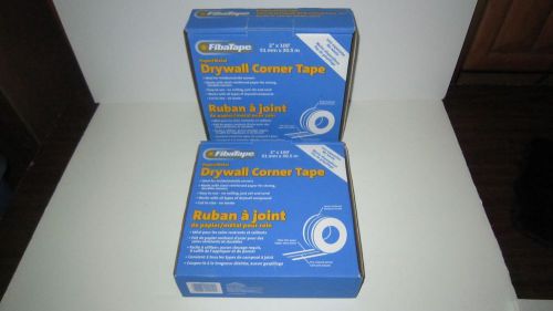 Two Rolls Of Fibatape Professional Drywall Corner Tape 2&#034; x 100&#039; Each - USA Made