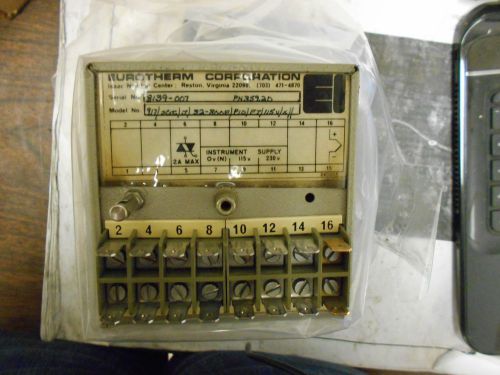 USED EUROTHERM CORP. TEMPERATURE CONTROLLER 917/SCT/J/32-800F/P10/FT/115V/X//