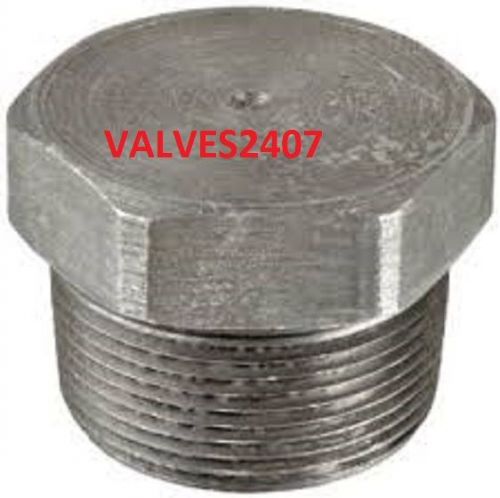 (25) 3/4&#034; 3000# 316 stainless steel threaded plug h/h (merit) brand new for sale