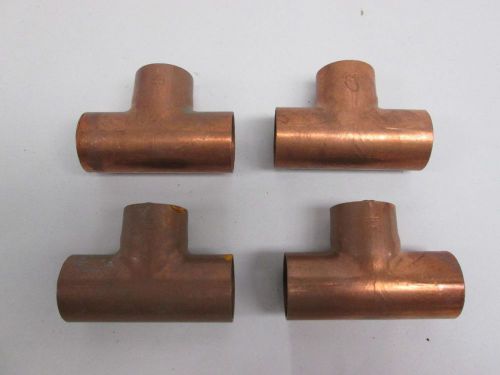 Lot 4 new mueller copper tee union 1in pipe tube weld fitting d315607 for sale