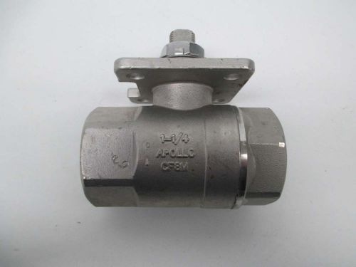 New apollo stainless threaded 1-1/4in npt ball valve d360747 for sale