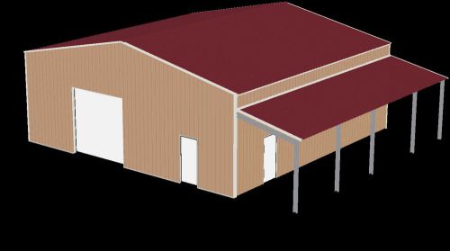 40&#039; x 40&#039; x 14&#039; with a 10&#039; lean too cover garage shop steel building kits for sale