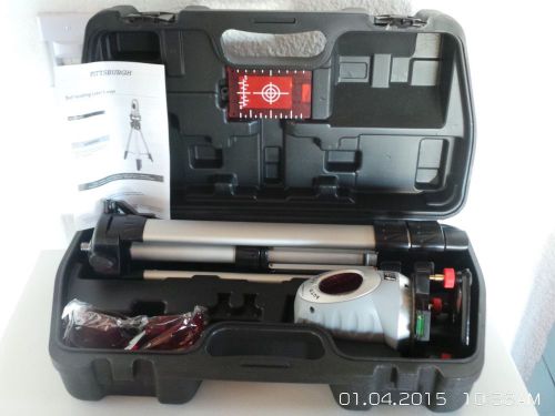 Rotatable Self Leveling Laser Level Kit W Tripod &amp; Case 360 Degrees Rotation