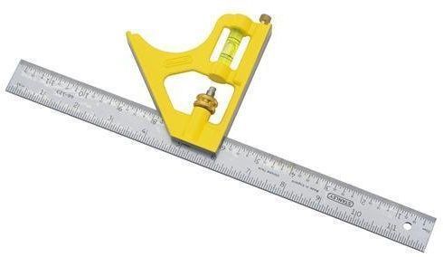 12 English/metric Bination Square Hard-chrome-plated Blades 46-028