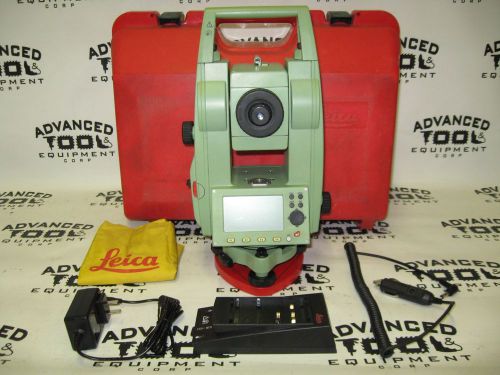 LEICA TCR407 Reflectorless Total Station Transit w/ New Battery &amp; New Charger