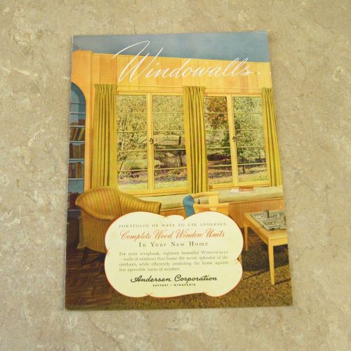 1942 Anderson Windows Windowalls Catalog / Brochure