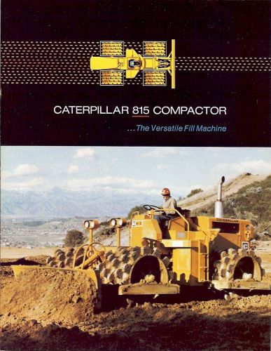 Equipment Brochure - Caterpillar - CAT - 815 - Compactor (E1548)