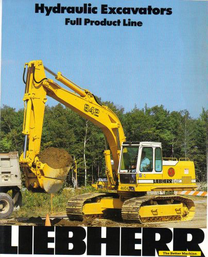 Liebherr Hydraulic Excavators Full Line  Brochure and Specifications