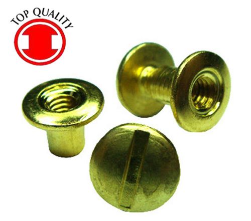 Brass binding open end post screw #8-32 x 1/4&#034; for sale