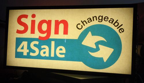 Lighted Double Sided Sign 18&#034; x 36&#034; with changable panels