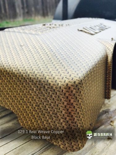 3 meters (10 ft) real weave copper gold carbon fiber hydrographics film 100cm for sale