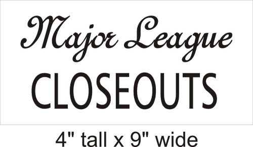 2X Major League Text Decal Vinyl Car i Pad Laptop Window Wall Sticker-FA67