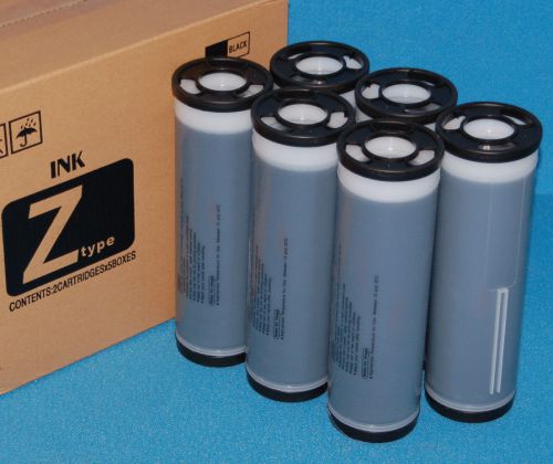RZ HD Black Ink Compatible 6 Tubes Riso S-4841 Manufactured Within Last 60 Days!