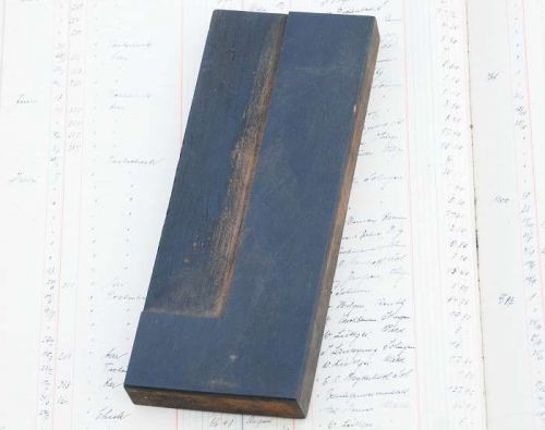 Huge letter &#034;l&#034; -  8.86&#034; letterpress wood printing block vintage wooden type for sale
