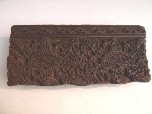 India Old Handcarved FABRIC PRINTING BLOCK 33375