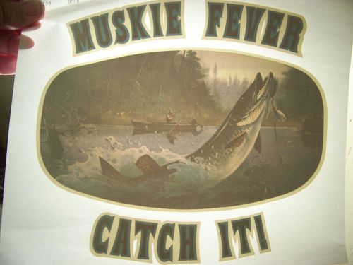 &#034;Muskie Fever&#034;   Transfer (Iron-on heat transfer only)