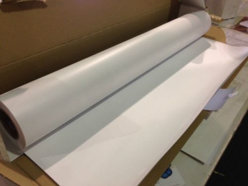 Sihl rigid pvc 11mil white low glare smooth surface 42&#034;x100&#039; for sale