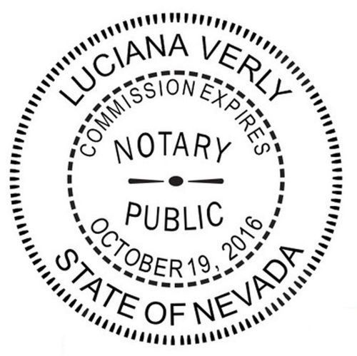 NEW Custom Round Official use NEVADA NOTARY SEAL Self Inking RUBBER STAMP