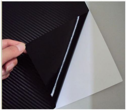 Carbon Fiber 3D Wrap Vinyl Film Overlay Decal 3M 12&#034;x12&#034; Sheet