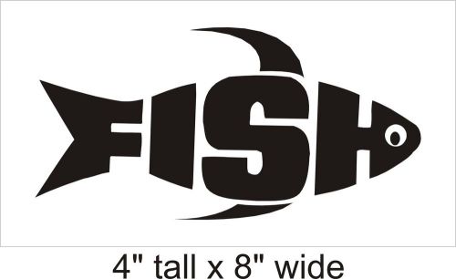 2X Fish Header Car Vinyl Sticker Decal Decor Removable Product F12