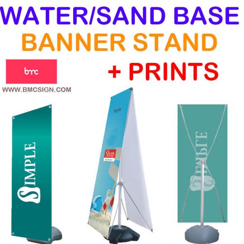 33&#034;x75&#034; WATER/SAND BASED BANNER STAND(SINGLE/DOUBLE SIDE)  WITH 1 PRINT