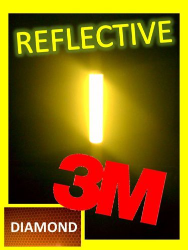 3M yellow DIAMOND GRADE Highly REFLECTIVE Graphic Vinyl Film 12&#034; x 10&#039;