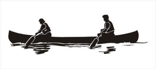 2X Tranquil Paddlers-Funny Car Vinyl Sticker Decal Truck Bumper Dining Room389B