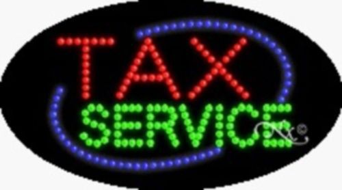 LED SIGNAGE Tax service Open Animated window display Busines shop Sign board